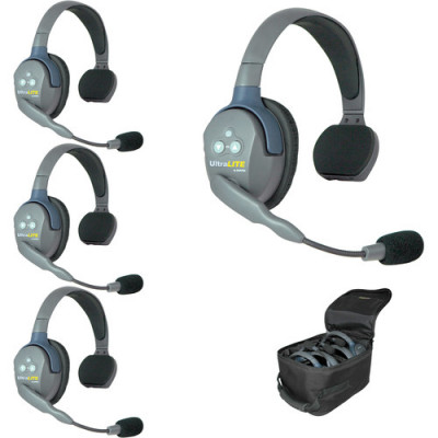 Eartec UltraLite System w/ Single Headsets (4-User) UL4S